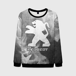 Свитшот мужской Peugeot - grey gradient, цвет: 3D-черный
