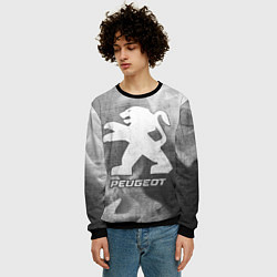 Свитшот мужской Peugeot - grey gradient, цвет: 3D-черный — фото 2