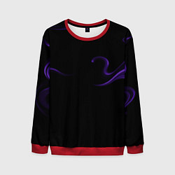 Свитшот мужской The color purple is an abstraction, цвет: 3D-красный