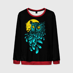 Свитшот мужской Night owl, цвет: 3D-красный