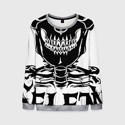 Свитшот мужской Skeleton череп, цвет: 3D-меланж