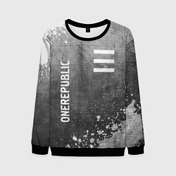 Свитшот мужской OneRepublic - grey gradient вертикально, цвет: 3D-черный