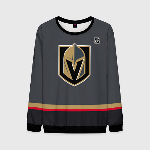 Мужской свитшот Vegas Golden Knights - NHL team / 3D-Черный – фото 1