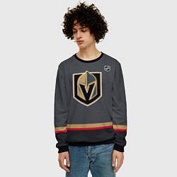 Свитшот мужской Vegas Golden Knights - NHL team, цвет: 3D-черный — фото 2