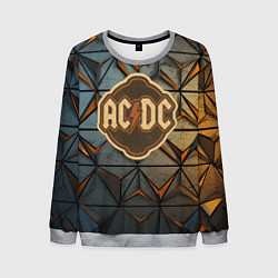 Свитшот мужской ACDC винтажный логотип, цвет: 3D-меланж