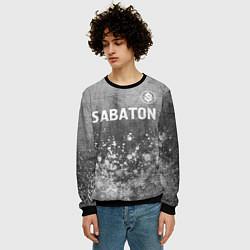 Свитшот мужской Sabaton - grey gradient посередине, цвет: 3D-черный — фото 2