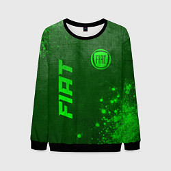 Мужской свитшот Fiat - green gradient вертикально