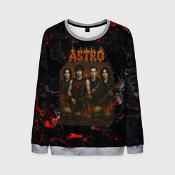 Свитшот мужской Astro в стиле хэви-метал, цвет: 3D-меланж