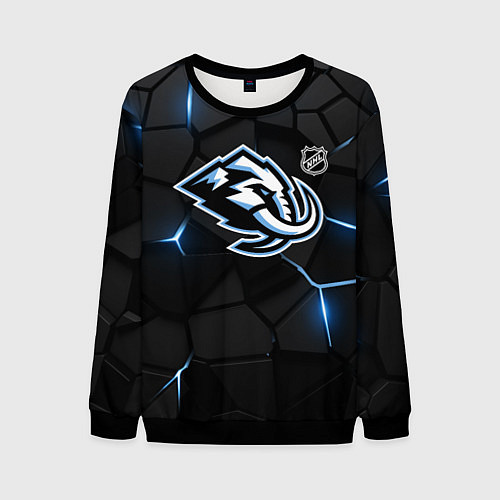 Мужской свитшот Юта Маммот - НХЛ хоккей / 3D-Черный – фото 1