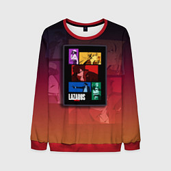Свитшот мужской Lazarus Art, цвет: 3D-красный
