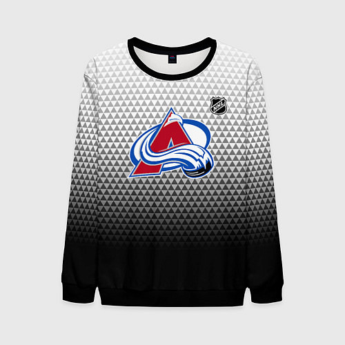 Мужской свитшот Колорадо Эвеланш - черный градиент / 3D-Черный – фото 1