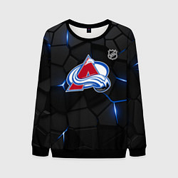Свитшот мужской Колорадо Эвеланш - плиты с подсветкой, цвет: 3D-черный