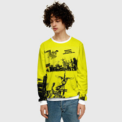 Свитшот мужской Лазарь аниме обложка, цвет: 3D-белый — фото 2