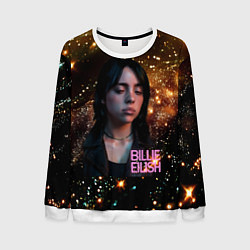 Мужской свитшот Билли Айлиш с блестками на фоне