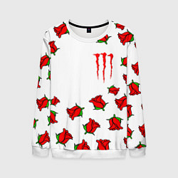 Мужской свитшот Monster energy steel rose