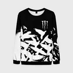 Свитшот мужской Monster energy crow, цвет: 3D-черный