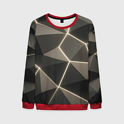 Мужской свитшот Серая объемная текстура с гранями
