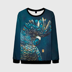 Свитшот мужской Попугай акварельный - big picture, цвет: 3D-черный