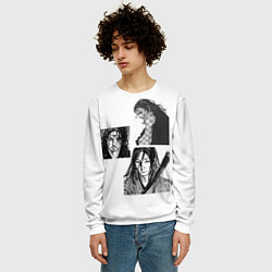 Свитшот мужской Миямото Мусаси, Vagabond, цвет: 3D-белый — фото 2