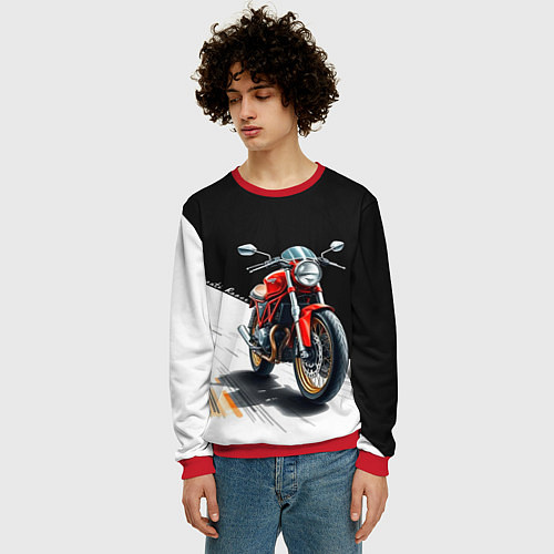 Мужской свитшот Ducati Racer / 3D-Красный – фото 3