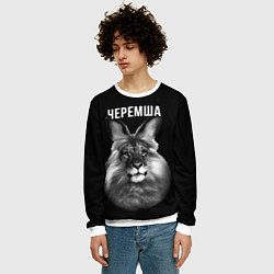Свитшот мужской Черемша мем, цвет: 3D-белый — фото 2