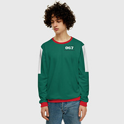 Свитшот мужской Форма игрока 067 Кан Сэ-бёк, цвет: 3D-красный — фото 2