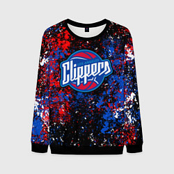 Мужской свитшот Клипперс - цветовой хаос