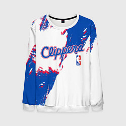 Мужской свитшот Клипперс - разлитая краска