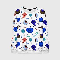 Свитшот мужской Halloween white, цвет: 3D-белый
