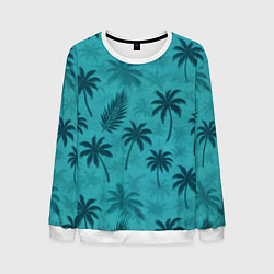 Свитшот мужской Гавайский стиль - Томми Версетти, цвет: 3D-белый