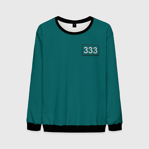Мужской свитшот Персонаж номер 333 / 3D-Черный – фото 1