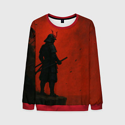 Мужской свитшот Ghost of Tsushima - алый