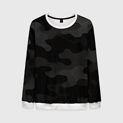 Мужской свитшот Черно-серая текстура камуфляжа