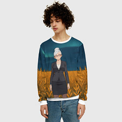 Свитшот мужской Сэйко Аясэ Дандадан, цвет: 3D-белый — фото 2