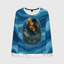Свитшот мужской XXXTentacion в облаке, цвет: 3D-белый