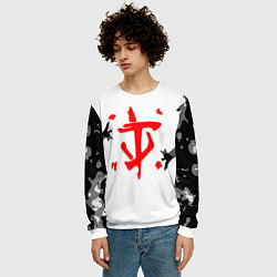 Свитшот мужской Doom лого камуфляж текстура, цвет: 3D-белый — фото 2