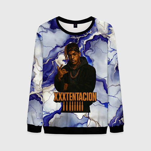 Мужской свитшот XXXTentacion gangster / 3D-Черный – фото 1