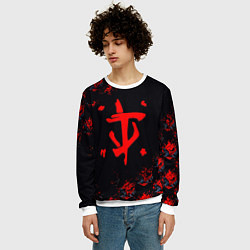 Свитшот мужской Doom cyberpunk, цвет: 3D-белый — фото 2