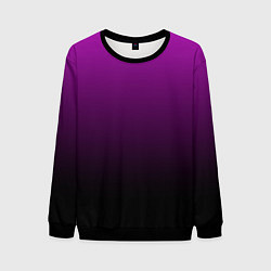 Свитшот мужской Purple gradient, цвет: 3D-черный