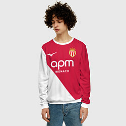 Свитшот мужской Головин домашняя форма Монако 2025 2026, цвет: 3D-белый — фото 2