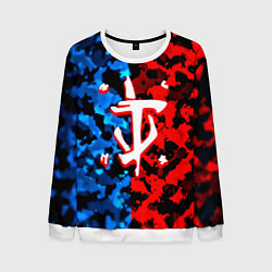 Свитшот мужской Doom камуфляж текстура, цвет: 3D-белый