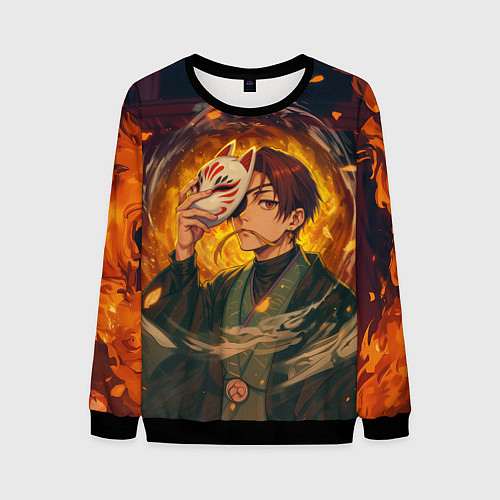 Мужской свитшот Хаято Суо - Ветролом / 3D-Черный – фото 1