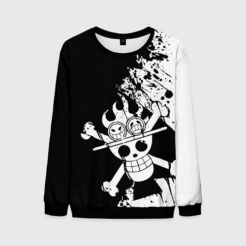 Мужской свитшот Символ Эйса / 3D-Черный – фото 1