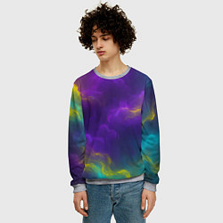 Свитшот мужской Смешение красок, цвет: 3D-меланж — фото 2