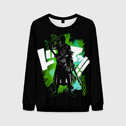 Свитшот мужской One Piece силуэт Ророноа Зоро, цвет: 3D-черный