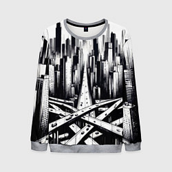 Свитшот мужской American metropolis, цвет: 3D-меланж