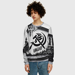 Свитшот мужской Серп и молот - авангард, цвет: 3D-меланж — фото 2