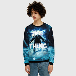 Свитшот мужской Нечто, цвет: 3D-черный — фото 2