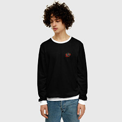 Свитшот мужской Motocross in the mountains, цвет: 3D-белый — фото 2