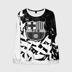 Мужской свитшот Barcelona черно белые птицы